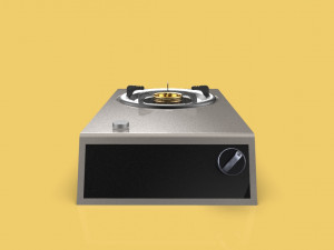 kitchen burner gas stove oven cooking 3D 모델