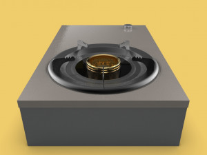 kitchen burner gas stove oven cooking 3D 모델