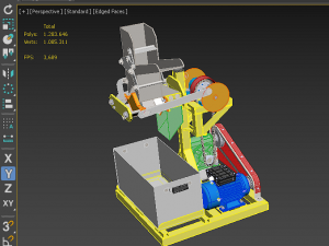 Cutter potato slicerfrench fry cutter vegetable potato slicer cutter chip maker tool cutting machine 3Dモデル