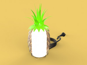 decorative pineapple night lamp sleeping for table interior Modelo 3D