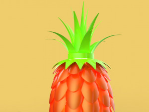 decorative pineapple night lamp sleeping for table interior Modelo 3D