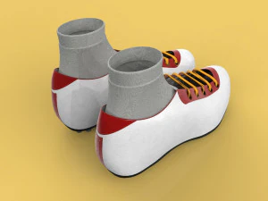 3d trail running trainer shoes sneaker football soccer sport 3D Model