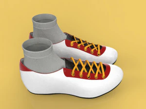 3d trail running trainer shoes sneaker football soccer sport 3D Model
