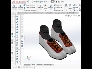3d trail running trainer shoes sneaker football soccer sport 3D Model