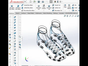 3d trail running trainer shoes sneaker football soccer sport 3D Model