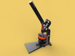 3d button badge pin punch press maker machine tool 3D Model