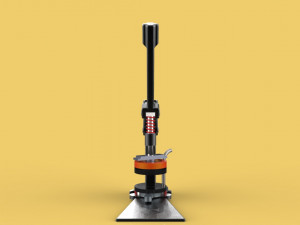 3d button badge pin punch press maker machine tool 3Dモデル