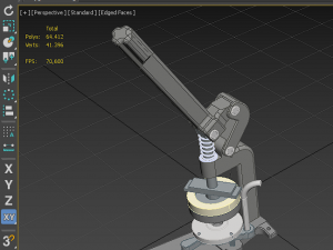 3d button badge pin punch press maker machine tool 3Dモデル