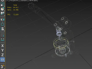 3d button badge pin punch press maker machine tool 3D Model