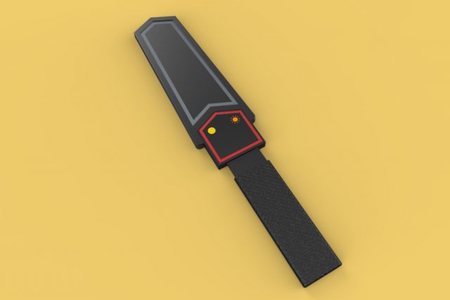 universal hand held metal detector professional safety 3D 모델 .c4d .max .obj .3ds .fbx .stl .blend 