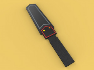 universal hand held metal detector professional safety 3D Model