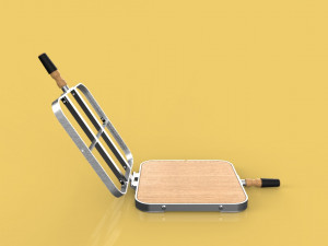3d cake cutter separator cake splitter equalizer slicer kitchen model 3D Model