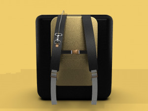 carrier bag container backpack of elegant sack 3D 模型