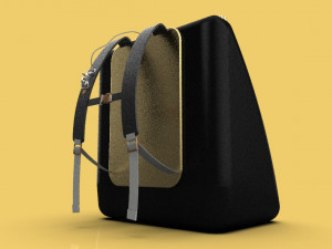 carrier bag container backpack of elegant sack 3D 模型