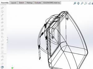 carrier bag container backpack of elegant sack 3D 模型