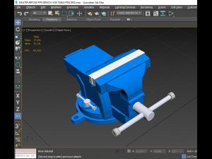 multipurpose pipe bench vise table pincers Modello 3D