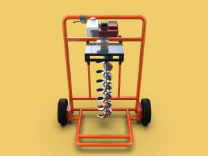 M&aacute;quina perforadora de mano para suelo, barrena excavadora, para tierra Modelo 3D