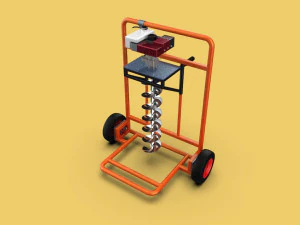 M&aacute;quina perforadora de mano para suelo, barrena excavadora, para tierra Modelo 3D