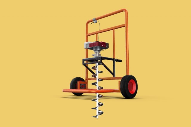 Trolley mounted earth hot sale auger