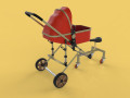 stroller baby infant trike trolley driver travel 3D Models