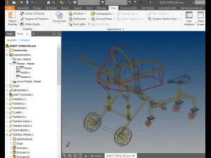 poussette b&eacute;b&eacute; tricycle chariot conducteur voyage Modèle 3D