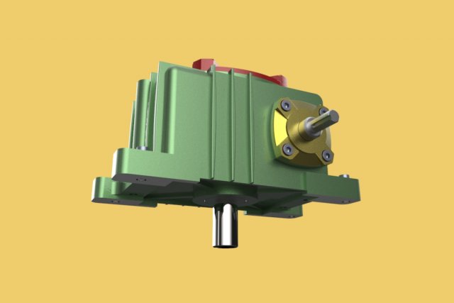 speed reducer gear box worm helical wpx 3D-Modell .c4d .max .obj .3ds .fbx .stl .blend 