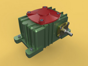 speed reducer gear box worm helical wpx 3D-Modell