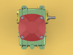 speed reducer gear box worm helical wpx 3D-Modell