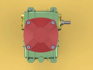 Speed reducer gear box worm helical wpx 3D Model
