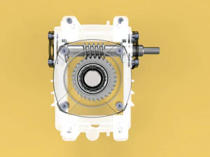 Speed reducer gear box worm helical wpx 3D Model