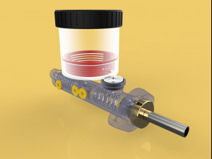 brake master cylinder car 3d Modello 3D