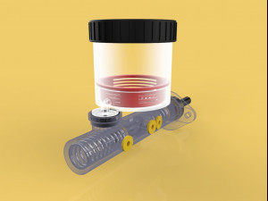 brake master cylinder car 3d Modello 3D