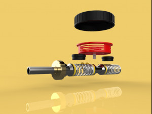 brake master cylinder car 3d Modello 3D