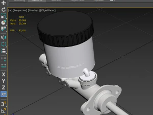 brake master cylinder car 3d 3D Model