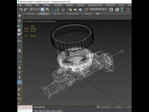 brake master cylinder car 3d Modello 3D