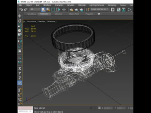 brake master cylinder car 3d 3D Model
