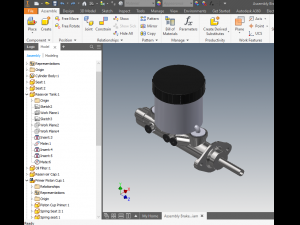 brake master cylinder car 3d Modello 3D