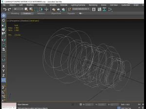camshaft moped motorcycle motorbike 3D Model