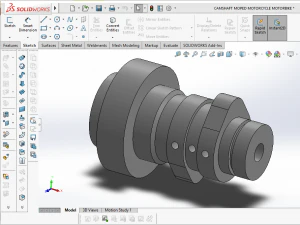 camshaft moped motorcycle motorbike 3D Model