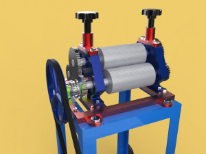 sugarcane juice press squeezer machine Modelo 3D