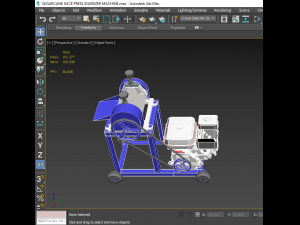 sugarcane juice press squeezer machine Modelo 3D