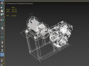 sugarcane juice press squeezer machine Modelo 3D