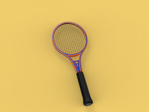tennis racquet racket Modelo 3D