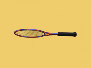 tennis racquet racket Modelo 3D