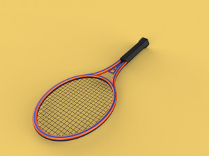 tennis racquet racket Modelo 3D