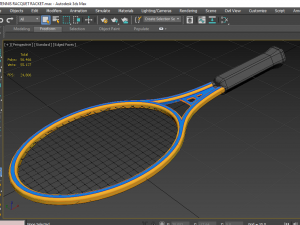 tennis racquet racket Modelo 3D