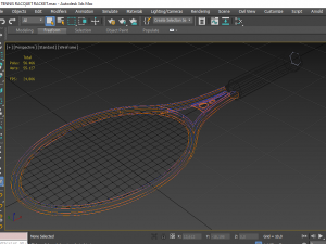 tennis racquet racket Modelo 3D