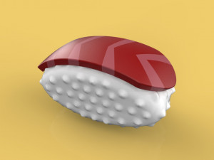 3d japanese sushi 3D Model
