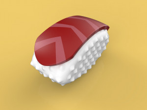 3d japanese sushi 3D 모델