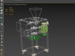 луковые кольца для резки картофеля, фруктов и овощей, 3d машина для нарезки овощей 3D Модель